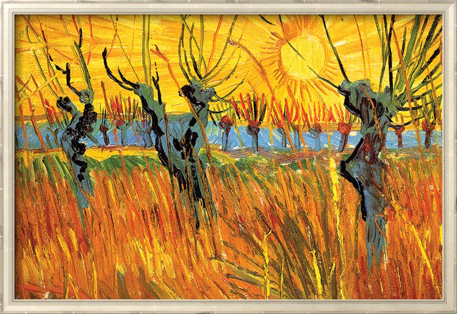 Pollard Willows at Sunset - Van Gogh Painting On Canvas